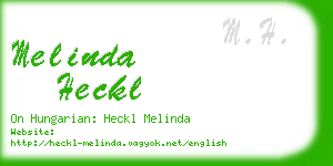 melinda heckl business card